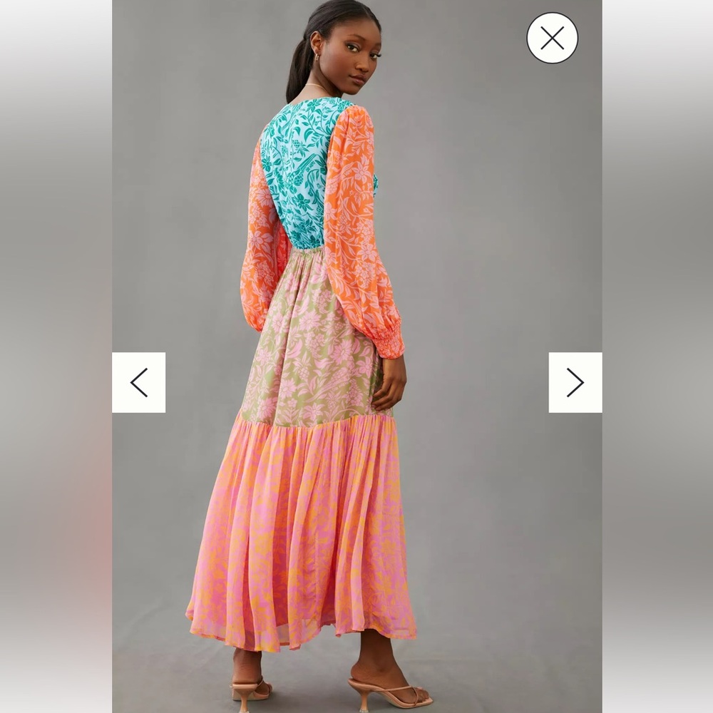 Anthropologie Farm Rio cut out maxi dress - Picture 2 of 11